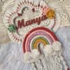 macrame rainbow personalized decor for earthy soothing vibes