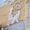 evil eye small dreamcatcher in white for car hangings and return gifts