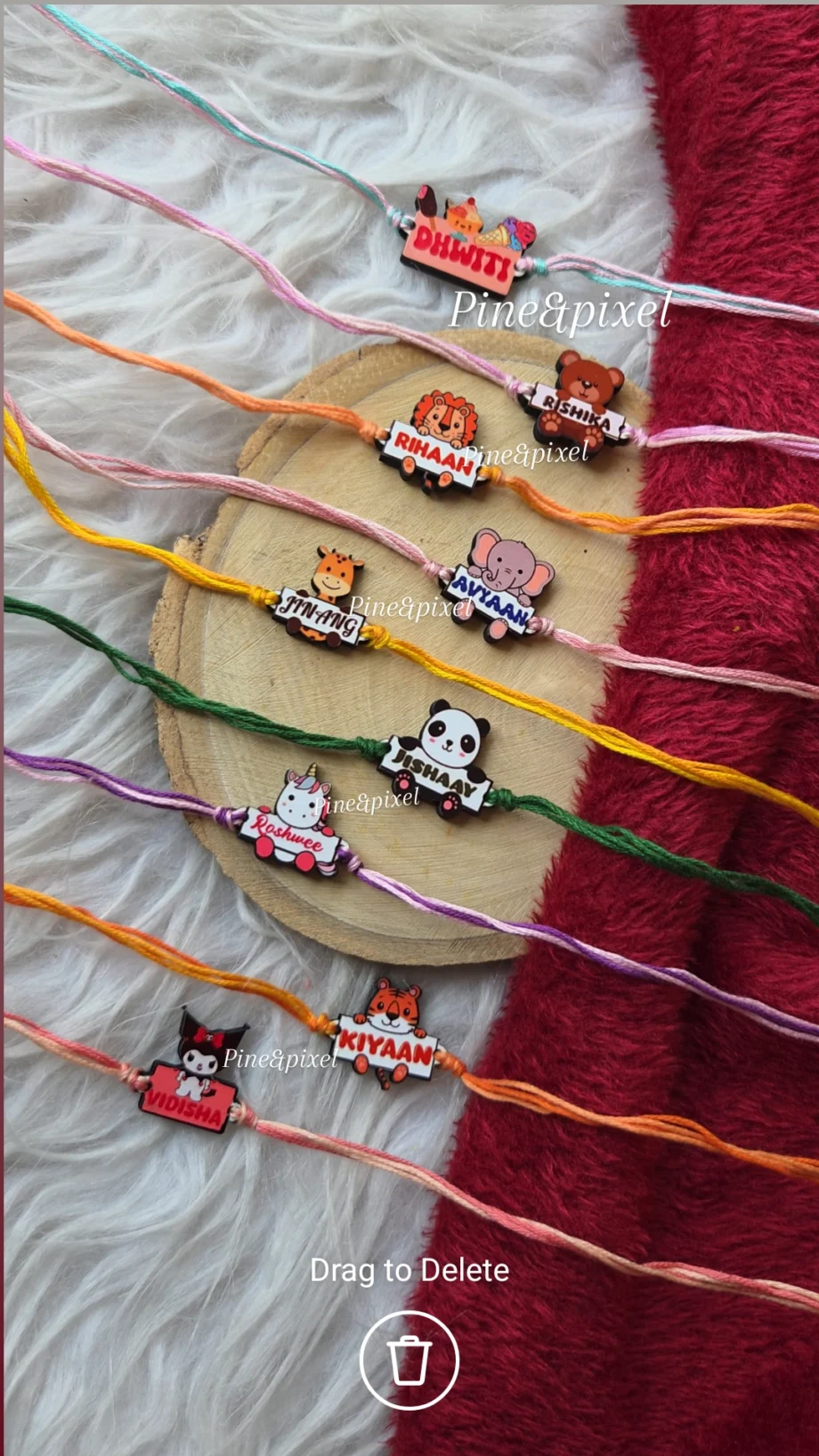 Personalized Animal Rakhi (Reusable)