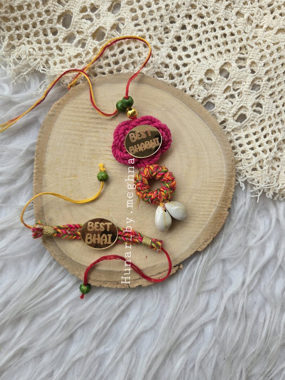 bhai bhabhi macrame rakhi