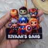 personalized superhero avengers ironman captain America hulk fridge magnets with name