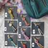 floral hand knotted macrame bag charms and keychains perfect for party favors, wedding favors, return gifts, baby shower favors