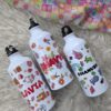 Personalized steel bottles for kids in unicorn theme, floral theme and dino theme perfect for personalized gifting