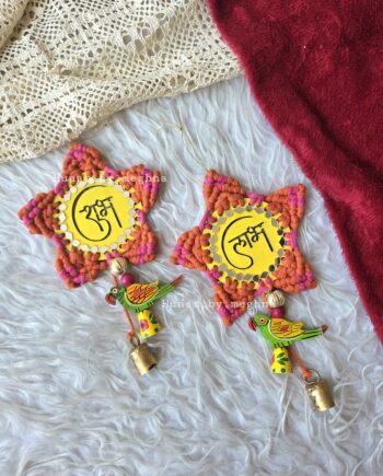 macrame diwali festive decor handknotted shubh laabh hangings