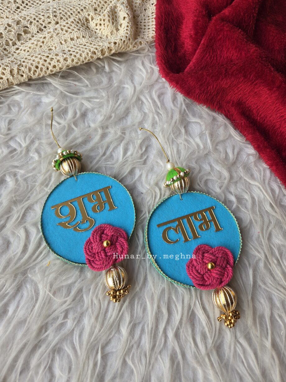 shubh laabh door hanging for festive home decor and corporate gifting festive gifting