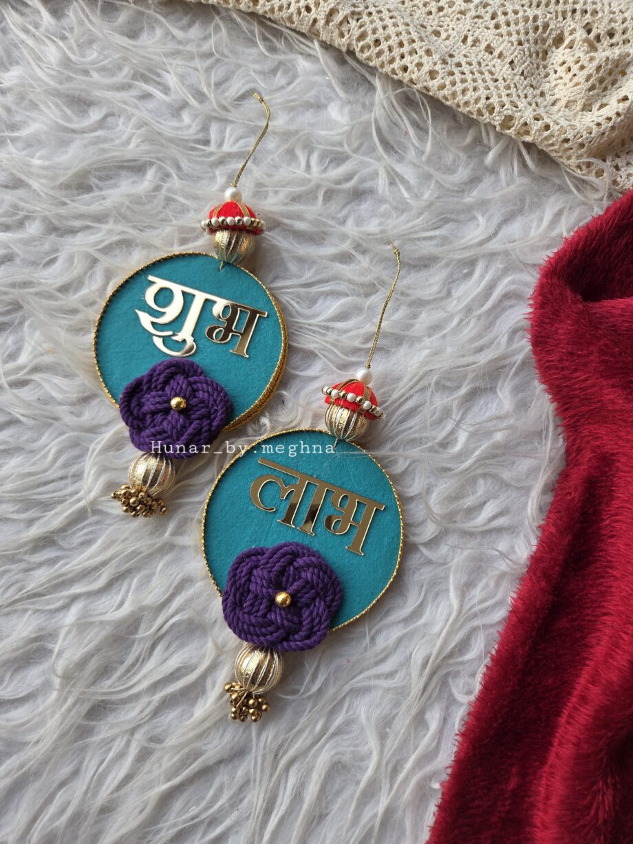 shubh laabh door hanging for festive home decor and corporate gifting festive gifting
